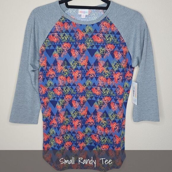 LuLaRoe Randy Small Floral Triangles NEW - Picture 1 of 1